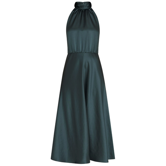 Veronica Beard Gwynie Halter Dress in Emerald, Size 14​​​​​​​​​ - Picture 1 of 3